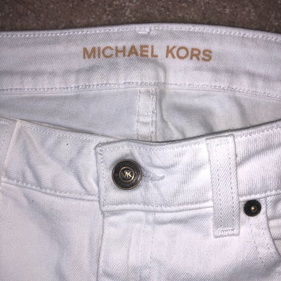 Michael Kors White Crop Jean Size 2 - Picture 5 of 8